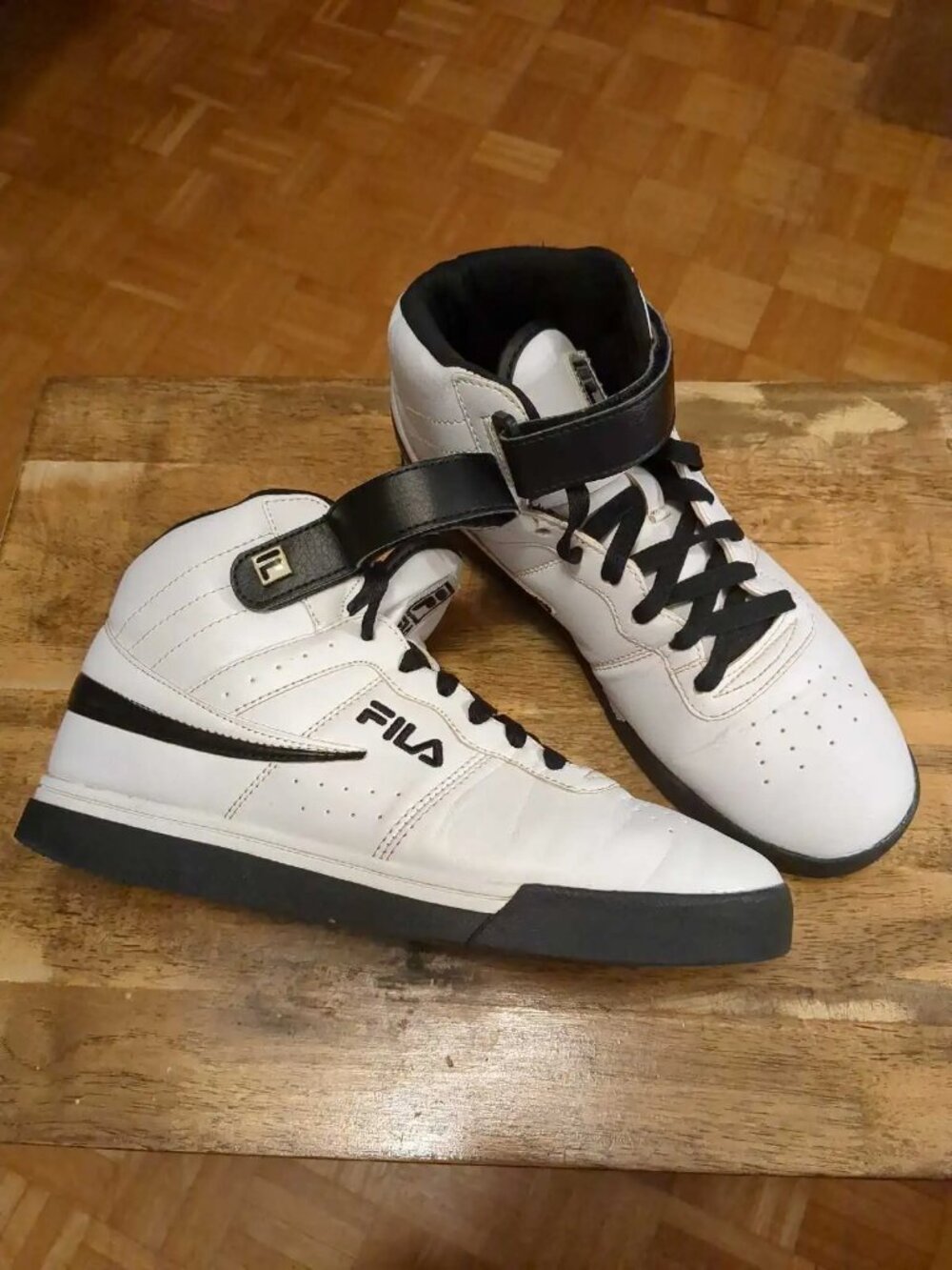 FILA Men's High Top White Vulc 13 Sneakers - Size 8.5